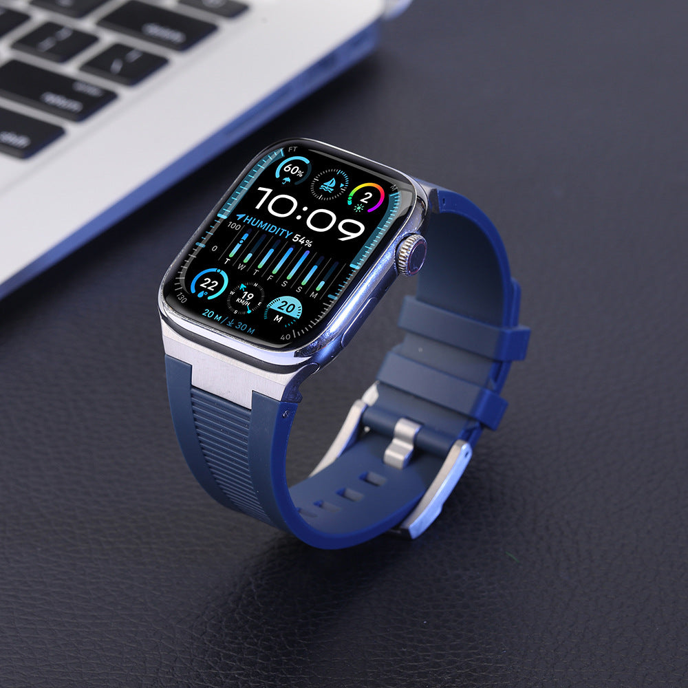 Royaleva AP New Connector Silicone Band For Apple Watch