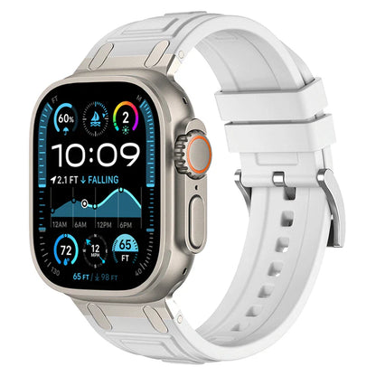RoyaleGlow Armor Silicone Band For Apple Watch 42-49mm
