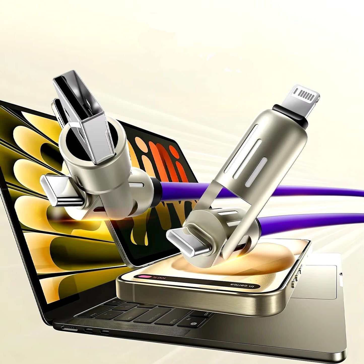 Royallure QuickCharge Pro Cable - Fast USB-C Charging, Universal Compatibility, Durable Silicone Design