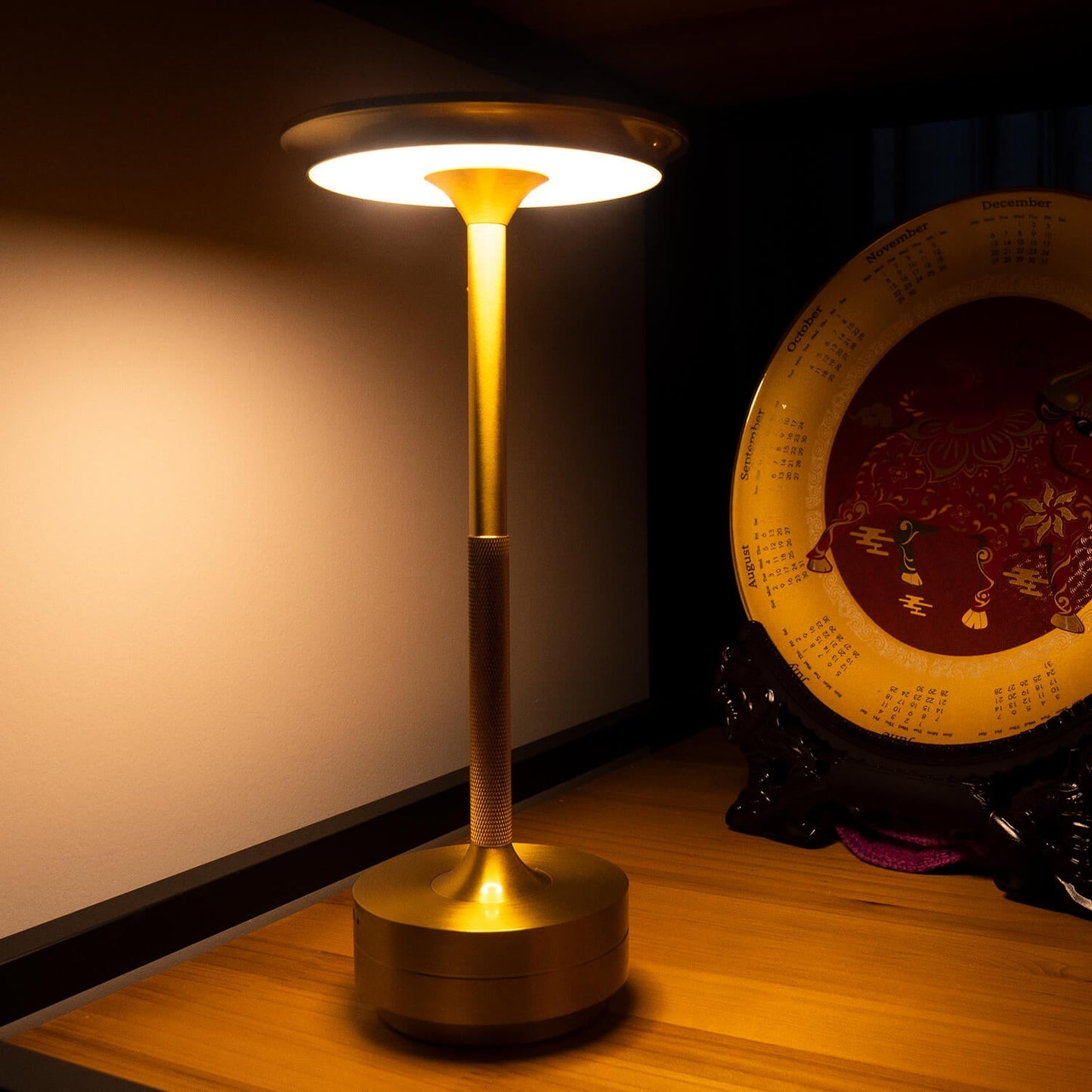 Cordless LED Table Lamp – Waterproof, Adjustable Brightness, & Modern Design