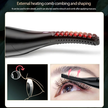 RoyaleGlow Rechargeable Heated Eyelash Curler for Perfect Lashes