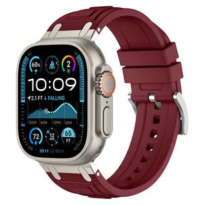 RoyaleGlow Armor Silicone Band For Apple Watch 42-49mm