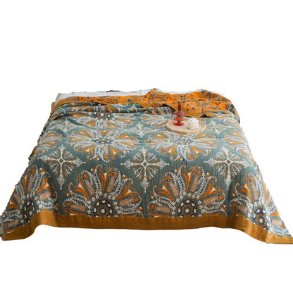 Royaleva Premium Double Sided Floral Cotton Quilt with Breathable Organic Fabric For Year Round Comfort