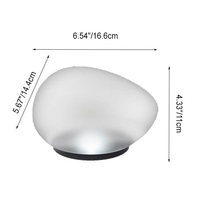 Rayvia Solar Pebble LED Landscape Light - Modern Outdoor Solar Garden Lighting - Small