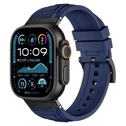 RoyaleGlow Armor Silicone Band For Apple Watch 42-49mm