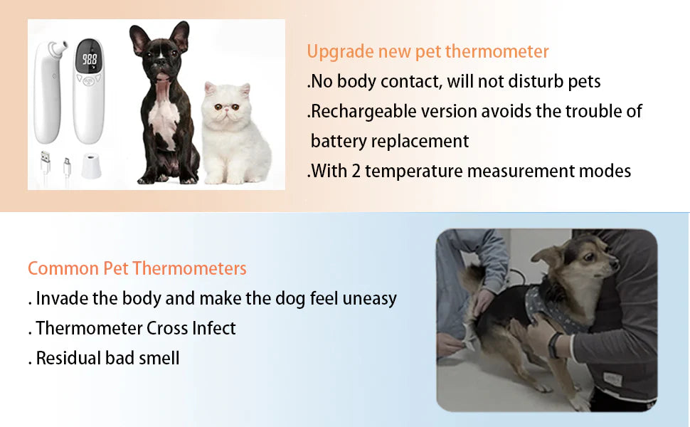 Royaleva Pet Thermometer with Infrared Technology and LED Display