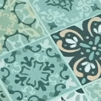 Royallure Absorbent Dish Drying Mat – Floral Polyester Countertop Protector, Anti-Slip & Fast-Dry