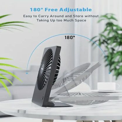 Luxora Ultra Quiet Small Desk Fan with 220 Degree Pivot