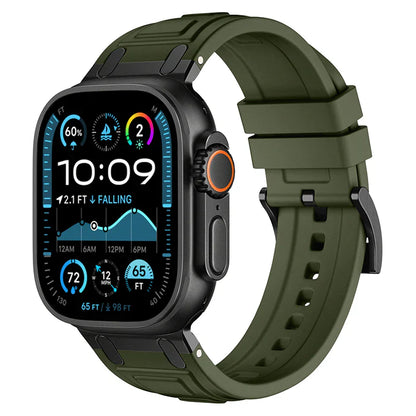 RoyaleGlow Armor Silicone Band For Apple Watch 42-49mm