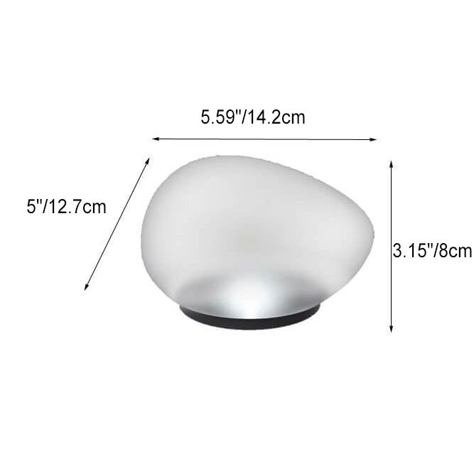 Rayvia Solar Pebble LED Landscape Light - Modern Outdoor Solar Garden Lighting - Small