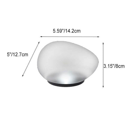 Rayvia Solar Pebble LED Landscape Light - Modern Outdoor Solar Garden Lighting - Small