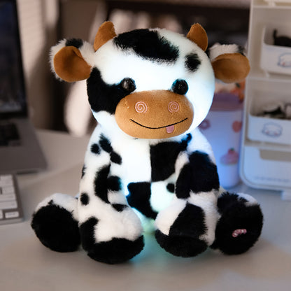Adorable Glowing Stuffed Animal with Soft Plush Design - Black
