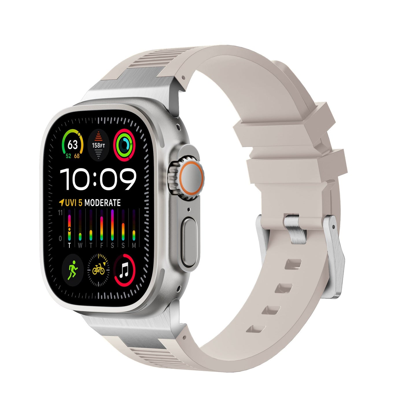 Royaleva AP New Connector Silicone Band For Apple Watch