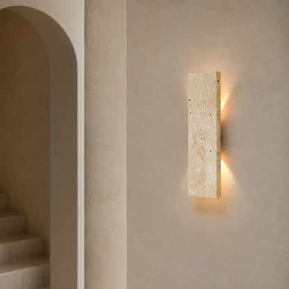 Rayvia Modern LED Indoor Concrete Wall Sconce with Strip Light & Dimmable Design