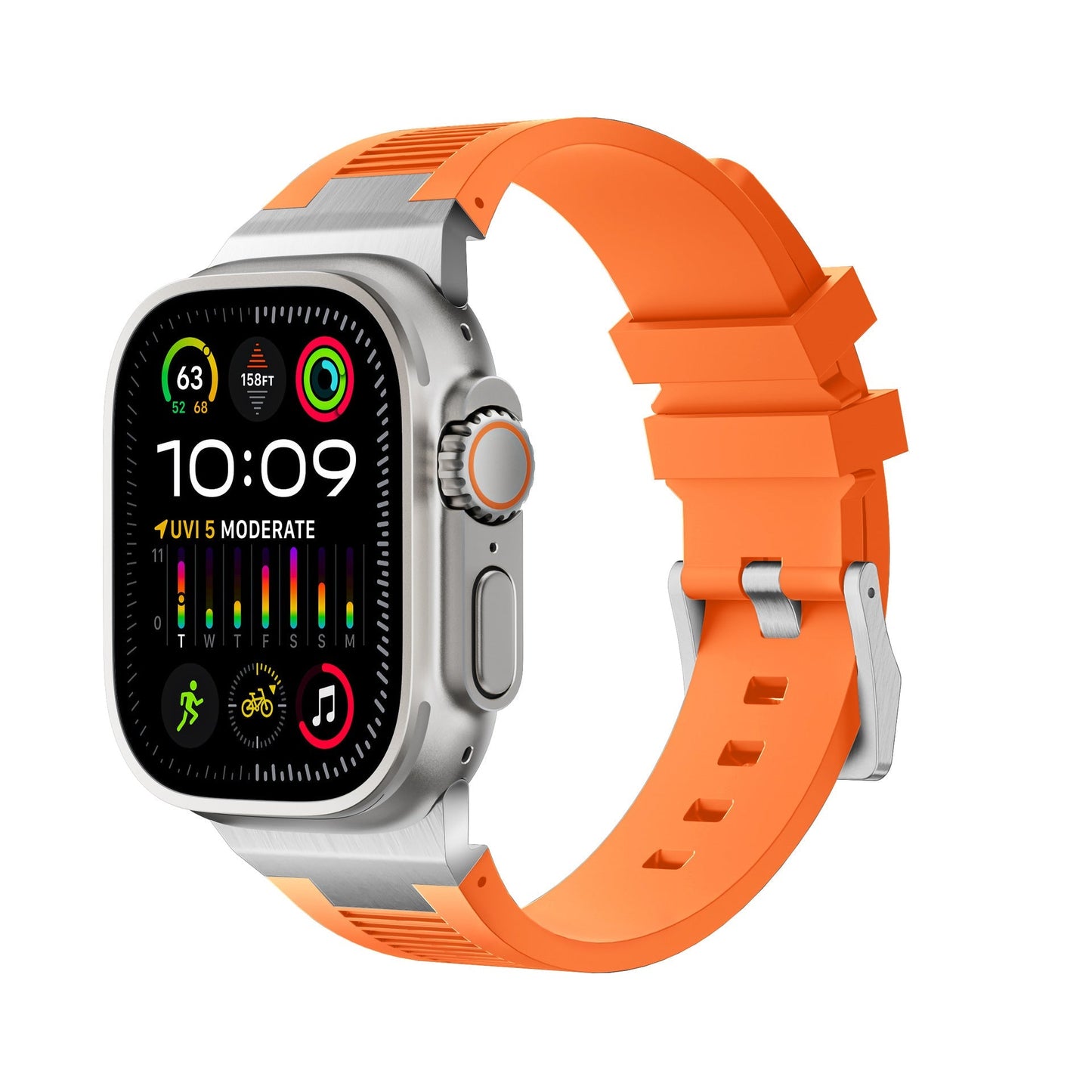 Royaleva AP New Connector Silicone Band For Apple Watch