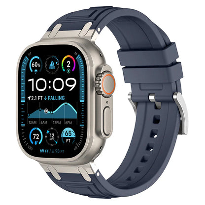RoyaleGlow Armor Silicone Band For Apple Watch 42-49mm