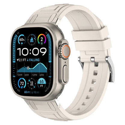 RoyaleGlow Armor Silicone Band For Apple Watch 42-49mm