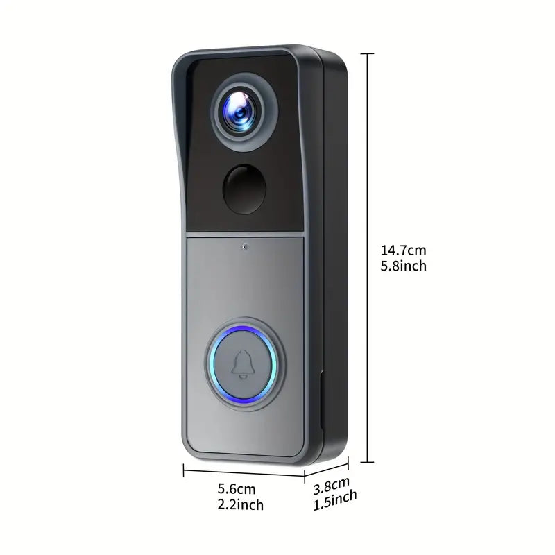 RoyaleGlow Wireless Wi-Fi Video Doorbell with 1080P HD