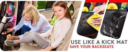 Luxora 2-Pack Car Backseat Organizer with Tablet Holder