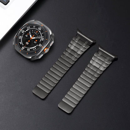 RoyaleGlow AP Frosted Stainless Steel Magnetic Band For Samsung Watch 7 Ultra