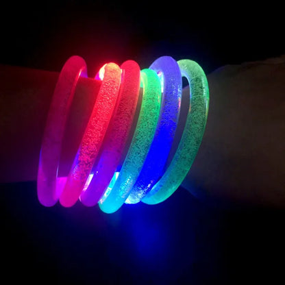 1-100PCS Halloween LED Acrylic Glow Bracelet Concert Support Fluorescent Bracelet Holiday Party Bracelets Holiday Decoration 5