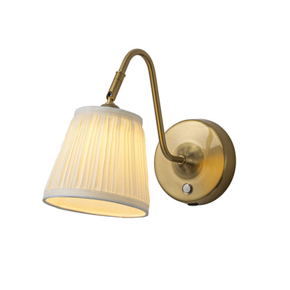 1-Light W6" Vintage Brass Battery Operated Wall Sconces Dimmable Integrated LED Rechargeable Cordless Swing Head Wall Lamp for Bedroom or Corridors 0