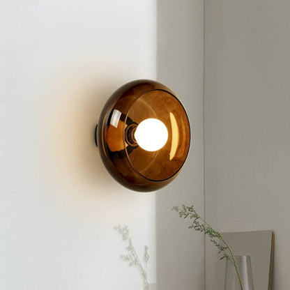 RoyaleGlow Modern Dimmable Wall Sconce with Frosted Glass Shade