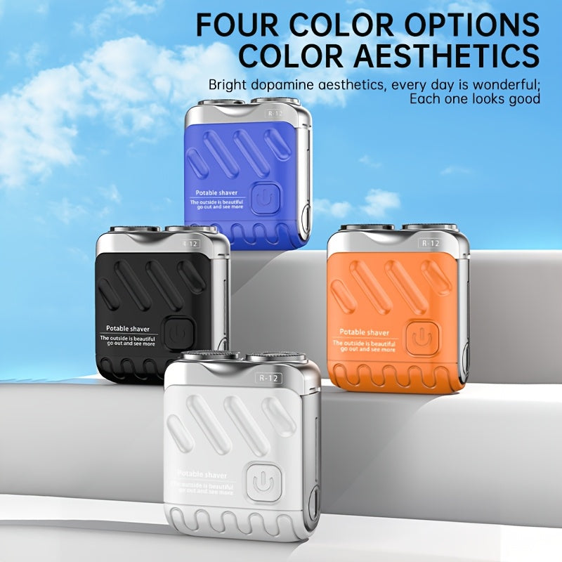 Royallure Portable Electric Shaver – USB Rechargeable Double Blade Floating Razor for Men