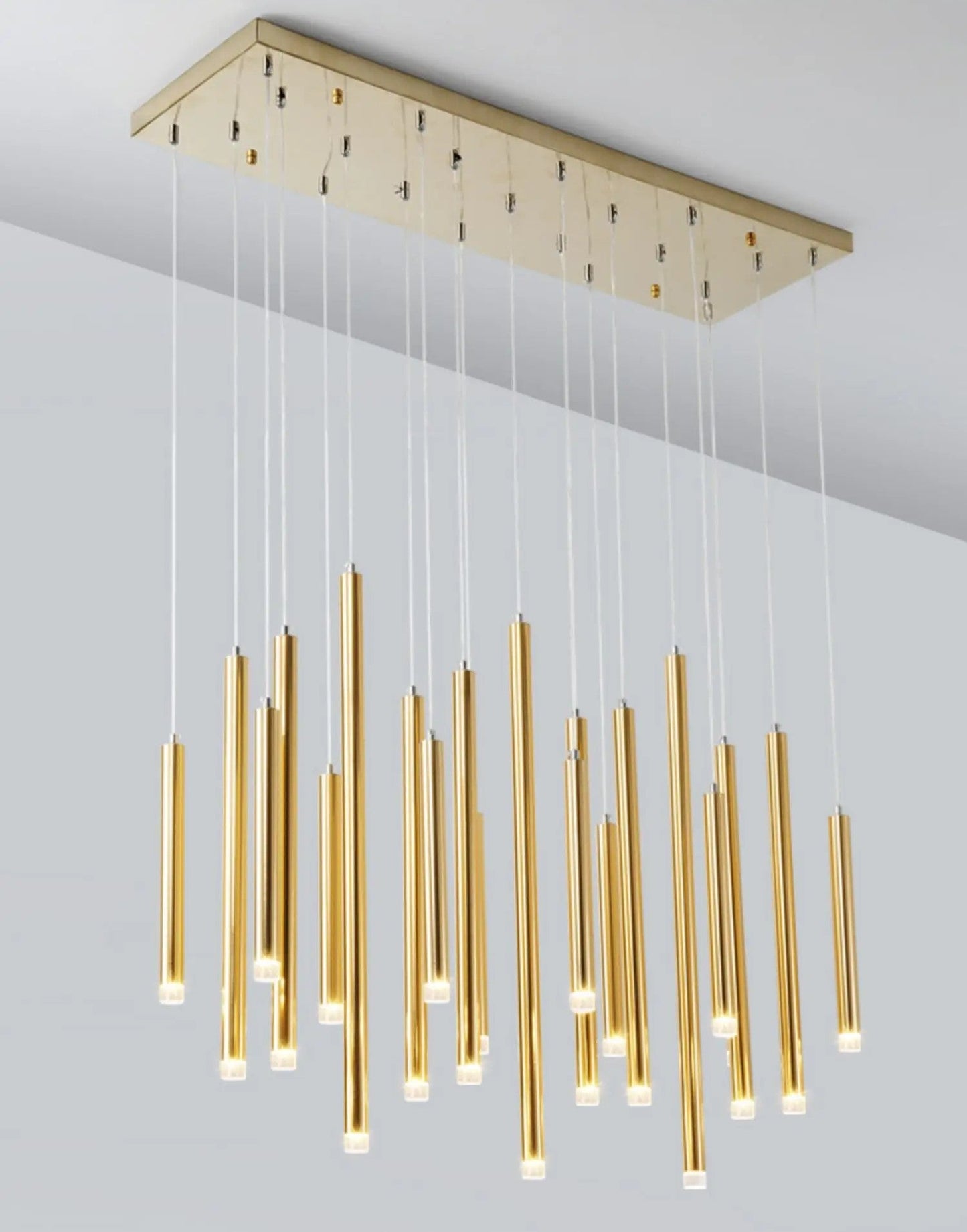 Royelux Modern LED Cascade Chandelier for Dining Room Table Lighting