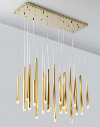 Royelux Modern LED Cascade Chandelier for Dining Room Table Lighting