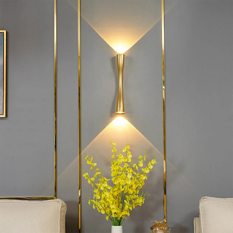 Royelux IP65 Waterproof Modern LED Wall Sconce Light, Minimalist Contemporary Design