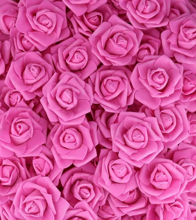 10/20/50Pcs Artificial Foam Rose Flowers PE Fake Flower for Home Room Dceor Wedding Party Halloween Thanksgiving Christmas Decor 10