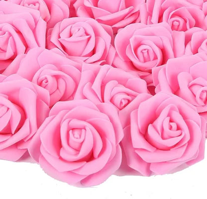 10/20/50Pcs Artificial Foam Rose Flowers PE Fake Flower for Home Room Dceor Wedding Party Halloween Thanksgiving Christmas Decor 11