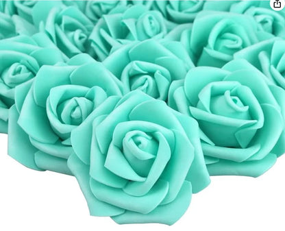 10/20/50Pcs Artificial Foam Rose Flowers PE Fake Flower for Home Room Dceor Wedding Party Halloween Thanksgiving Christmas Decor 12