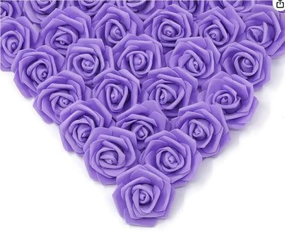 10/20/50Pcs Artificial Foam Rose Flowers PE Fake Flower for Home Room Dceor Wedding Party Halloween Thanksgiving Christmas Decor 16
