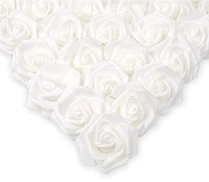 10/20/50Pcs Artificial Foam Rose Flowers PE Fake Flower for Home Room Dceor Wedding Party Halloween Thanksgiving Christmas Decor 23