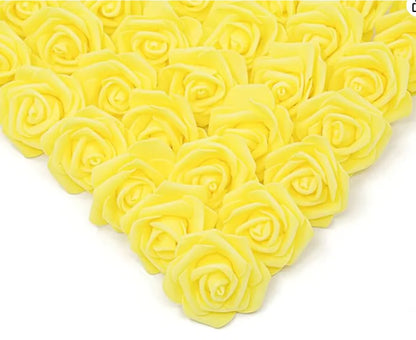 10/20/50Pcs Artificial Foam Rose Flowers PE Fake Flower for Home Room Dceor Wedding Party Halloween Thanksgiving Christmas Decor 26