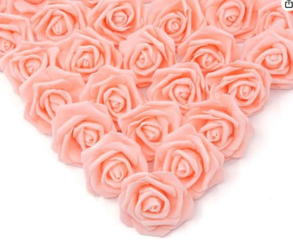 10/20/50Pcs Artificial Foam Rose Flowers PE Fake Flower for Home Room Dceor Wedding Party Halloween Thanksgiving Christmas Decor 8
