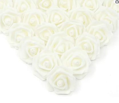 10/20/50Pcs Artificial Foam Rose Flowers PE Fake Flower for Home Room Dceor Wedding Party Halloween Thanksgiving Christmas Decor 9