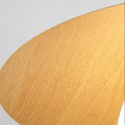 LuxRoyale Modern Wood Ceiling Light with White Globe Shade, Flush Mount Lamp