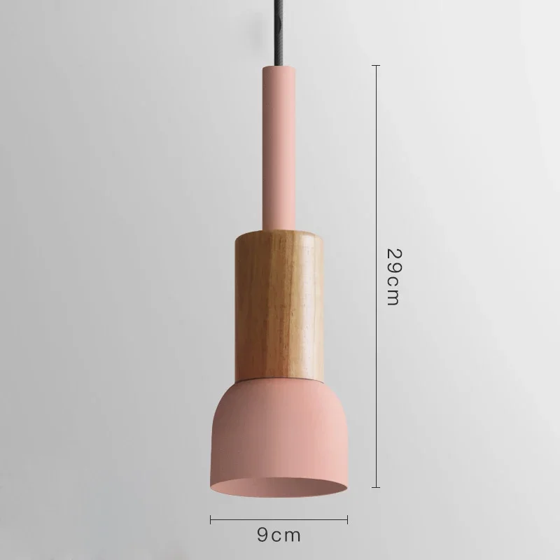 Royaleva Modern Scandinavian Oak & Aluminum Dome Pendant Light