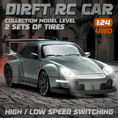 Luxora Retro Drift Master – 4WD RC Car with LED Lights
