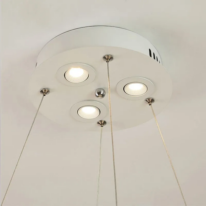 RoyaleGlow Nordic Feather Chandelier Modern LED Pendant Light for Living Room