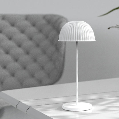 RoyaleGlow Modern Dome LED Table Lamp - Cordless, Dimmable Touch Control for Reading & Decor
