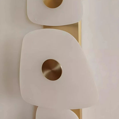 LuxRoyale Irregular Onyx Wall Sconce - Modern Stone LED Wall Light