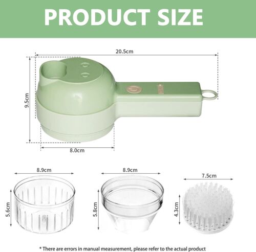 RoyaleGlow 4 In 1 Electric Food Cutter for Easy Meal Prep