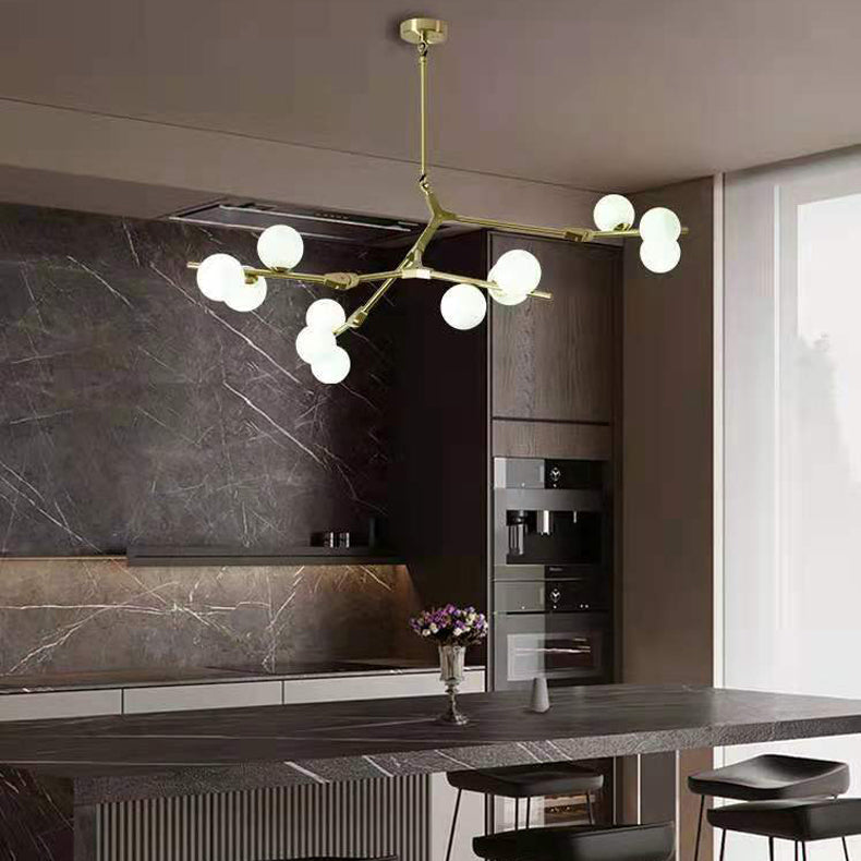 Royelux Modern Branch Bubble Chandelier-Glass Sphere Fixture