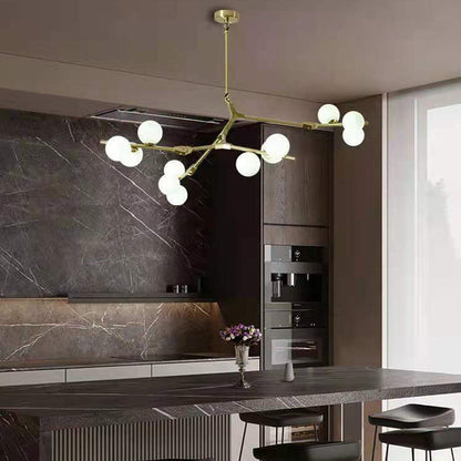 Royelux Modern Branch Bubble Chandelier-Glass Sphere Fixture