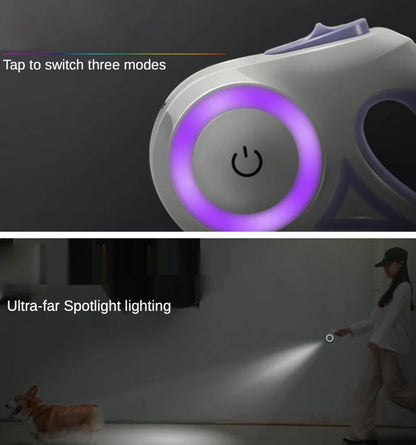 Luxora LED Light Retractable Dog Leash with Light 3m