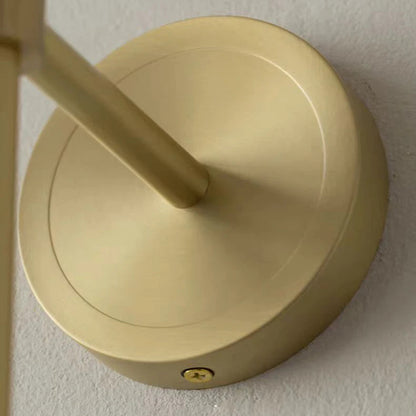 Royelux Modern Alabaster Wall Sconce - Elegant Transitional Brass & Glass Light